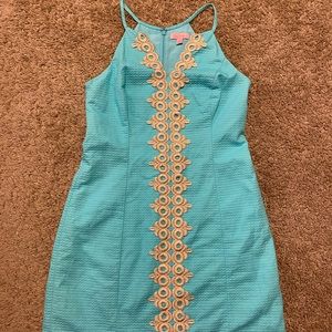 Lilly Pulitzer Pearl shift dress in seaside aqua